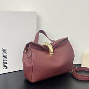 Okify Jacquemus Valerie Bag Red Burgundy 24x14x7.5cm - 5