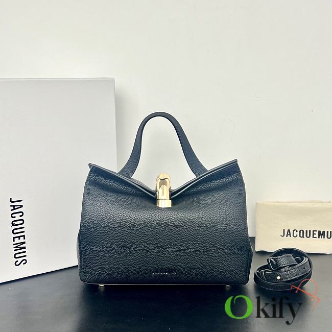 Okify Jacquemus Valerie Bag Black 24x14x7.5cm - 1