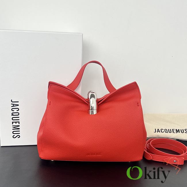 Okify Jacquemus Valerie Bag Red 24x14x7.5cm - 1