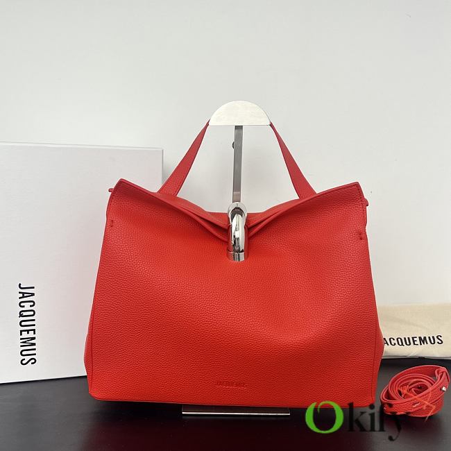 Okify Jacquemus Valerie Bag Red 32x20x11cm - 1
