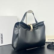 Okify Jacquemus Valerie Bag Black Plain 32x20x11cm - 5