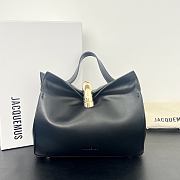 Okify Jacquemus Valerie Bag Black Plain 24x14x7.5cm - 1