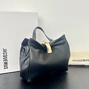 Okify Jacquemus Valerie Bag Black Plain 24x14x7.5cm - 3