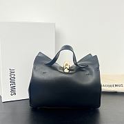 Okify Jacquemus Valerie Bag Black Plain 24x14x7.5cm - 4