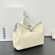 Okify Jacquemus Valerie Bag Off White Plain Silver Hardware 24x14x7.5cm - 5