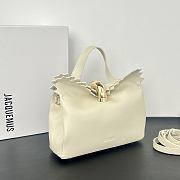Okify Jacquemus Valerie Bag Off White Plain Gold Hardware 24x14x7.5cm - 3