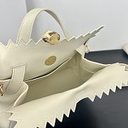 Okify Jacquemus Valerie Bag Off White Plain Gold Hardware 24x14x7.5cm - 5