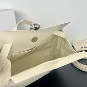 Okify Jacquemus Valerie Bag Off White Plain Silver Hardware 32x20x11cm - 2