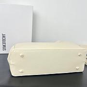 Okify Jacquemus Valerie Bag Off White Plain Silver Hardware 32x20x11cm - 4