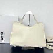 Okify Jacquemus Valerie Bag Off White Plain Silver Hardware 32x20x11cm - 6