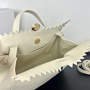 Okify Jacquemus Valerie Bag Off White Plain Gold Hardware 32x20x11cm - 3
