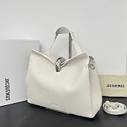 Okify Jacquemus Valerie Bag White Plain 32x20x11cm - 3