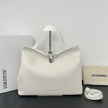 Okify Jacquemus Valerie Bag White Plain 32x20x11cm