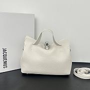 Okify Jacquemus Valerie Bag White Plain 24x14x7.5cm - 5