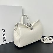 Okify Jacquemus Valerie Bag White Plain 24x14x7.5cm - 4