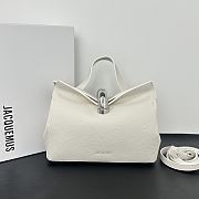 Okify Jacquemus Valerie Bag White Plain 24x14x7.5cm - 1