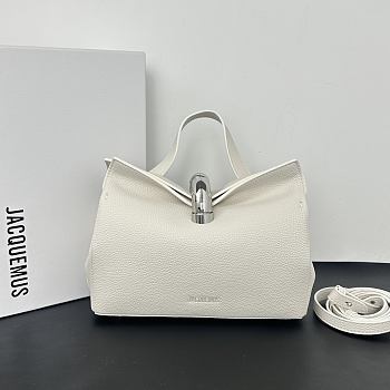 Okify Jacquemus Valerie Bag White Plain 24x14x7.5cm