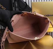 Okify Dolce & Gabbana Vittoria Bag Light Pink Calfskin 31x19x10cm - 3