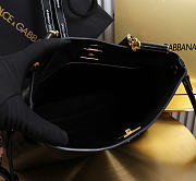 Okify Dolce & Gabbana Vittoria Bag Black Calfskin 31x19x10cm - 5