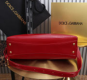 Okify Dolce & Gabbana Vittoria Bag Red Calfskin 31x19x10cm - 2
