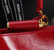 Okify Dolce & Gabbana Vittoria Bag Red Calfskin 31x19x10cm - 3