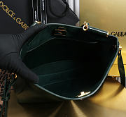 Okify Dolce & Gabbana Vittoria Bag Dark Green Calfskin 31x19x10cm - 6