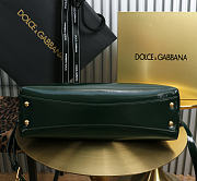 Okify Dolce & Gabbana Vittoria Bag Dark Green Calfskin 31x19x10cm - 4