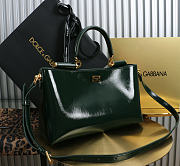 Okify Dolce & Gabbana Vittoria Bag Dark Green Calfskin 31x19x10cm - 3