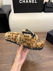 Okify Louis Vuitton Brown Fur Women Slippers  - 6