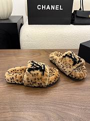 Okify Louis Vuitton Brown Fur Women Slippers  - 4