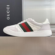 Okify Gucci Screener White Sneakers Unisex 2.5cm - 4