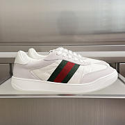 Okify Gucci Screener White Sneakers Unisex 2.5cm - 1