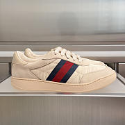 Okify Gucci Screener Beige Sneakers Unisex 2.5cm - 1