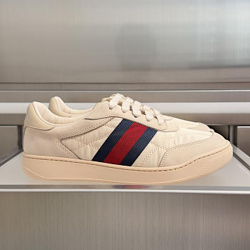 Okify Gucci Screener Beige Sneakers Unisex 2.5cm