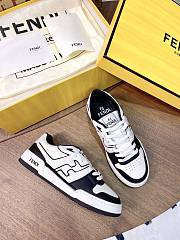 Okify Fendi Black And White Sneakers Unisex 29970 - 4