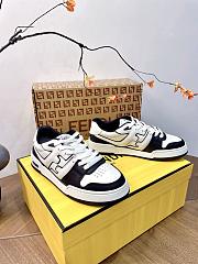 Okify Fendi Black And White Sneakers Unisex 29970 - 3