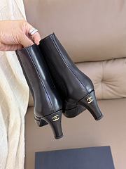 Okify CC Women Black High-Heeled Chelsea Boots 6cm - 6