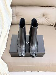 Okify CC Women Black High-Heeled Chelsea Boots 6cm - 2