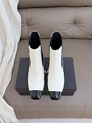 Okify CC Women White High-Heeled Chelsea Boots 6cm - 2