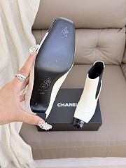 Okify CC Women White High-Heeled Chelsea Boots 6cm - 6