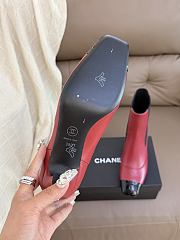 Okify CC Women Red High-Heeled Chelsea Boots 6cm - 6