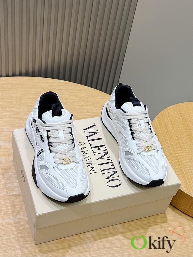 Okify Valentino White Men Sneakers 29976 - 1