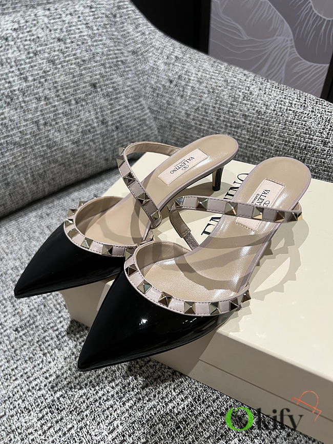 Okify Valentino Black High Heels 5cm - 1