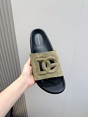 Okify Dolce & Gabbana Kaki Men Slides  - 2