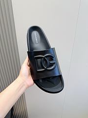 Okify Dolce & Gabbana Black Men Slides  - 6