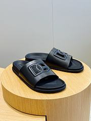 Okify Dolce & Gabbana Black Men Slides  - 2