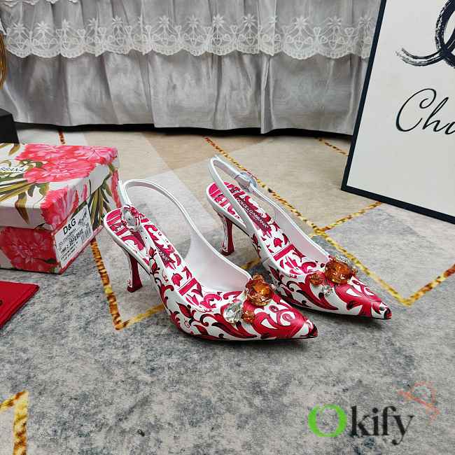 Okify Dolce & Gabbana Pink High Heels (has big size) - 1