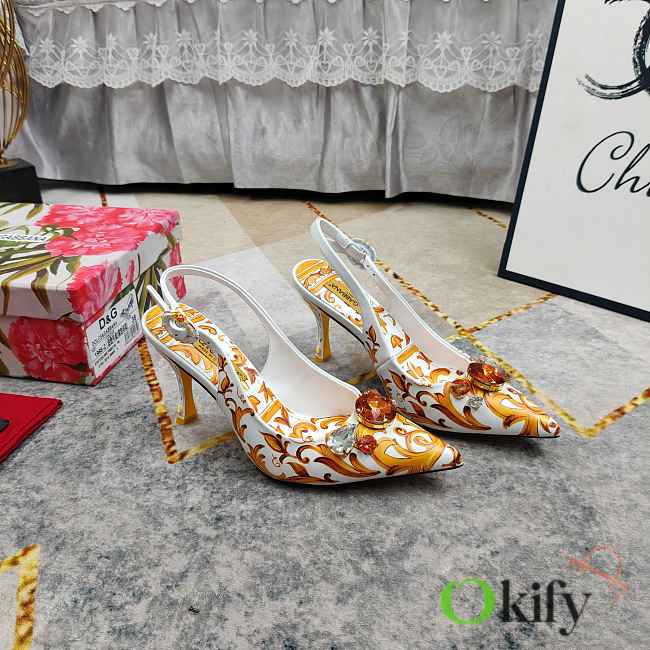 Okify Dolce & Gabbana Yellow High Heels (has big size) - 1