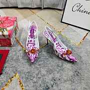 Okify Dolce & Gabbana Purple High Heels (has big size) - 2