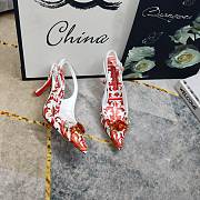 Okify Dolce & Gabbana Red High Heels (has big size) - 4